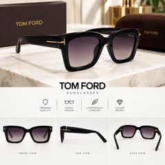 Tom Ford Black Oversized Square Sunglasses – Premium Luxury Edition