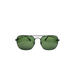 Ray-Ban Caravan RB3136 Sunglasses | Black Metal Frame & Green Lenses