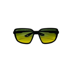Ray-Ban RB8360M Ferrari Sunglasses | Matte Black Frame & Yellow-Green Gradient Lenses