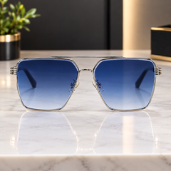 Maybach Luxury Blue Gradient Sunglasses for Men