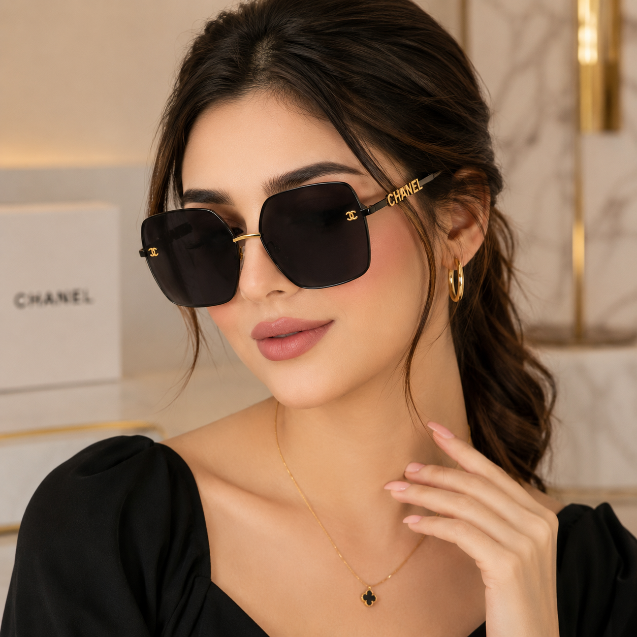 Versace 0VE2278D Butterfly White Sunglasses