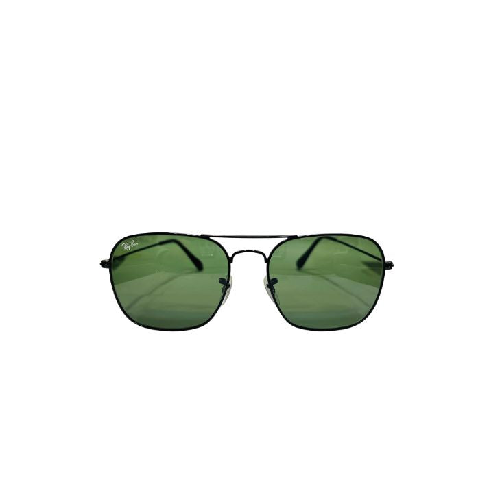 Ray-Ban Caravan RB3136 Sunglasses | Black Metal Frame & Green Lenses