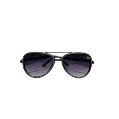 Lacoste Aviator Sunglasses | Premium Grey & Gunmetal Frame with Gradient Lenses