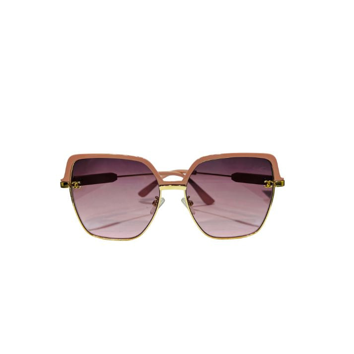Chanel Butterfly Sunglasses | Pink Gradient Lenses & Gold-Tone Logo