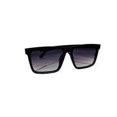 Police Eyewear Men’s Square Sunglasses | Sleek Black Frame & Grey Gradient Lenses
